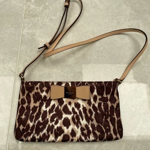 ❌SOLD❌ Basically new Kate Spade cheetah nylon purse